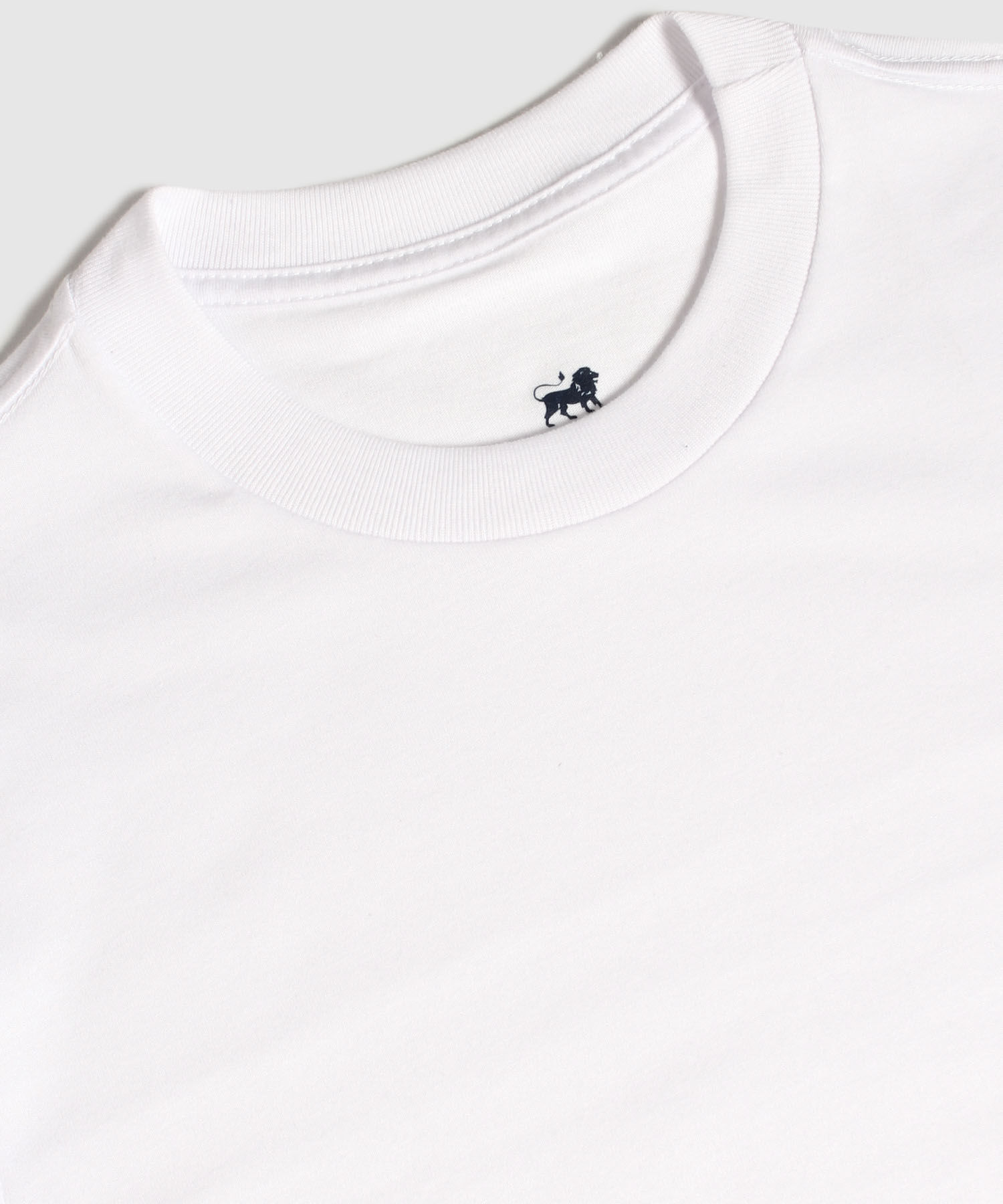 Camiseta Interior Pack X2 Camiseta Interior Algodón Cuello Redondo Alto Blanco Lisa M/C